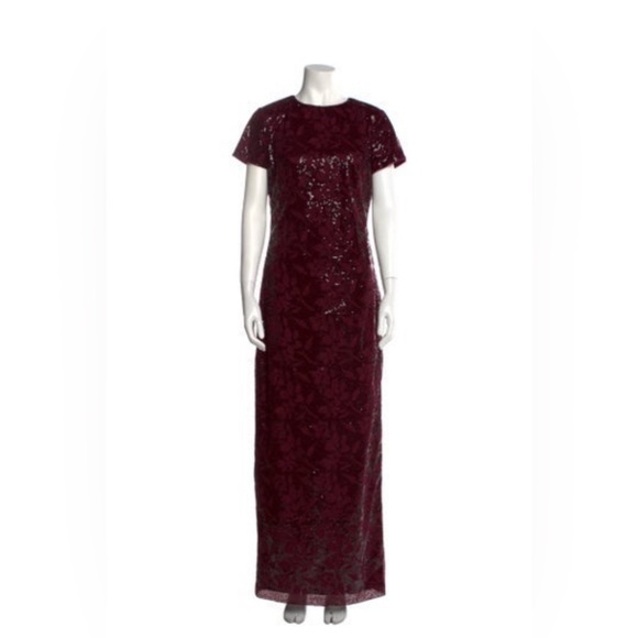 Ralph Lauren Black Label Crew Neck Long Dress Sz 6 - Picture 1 of 5